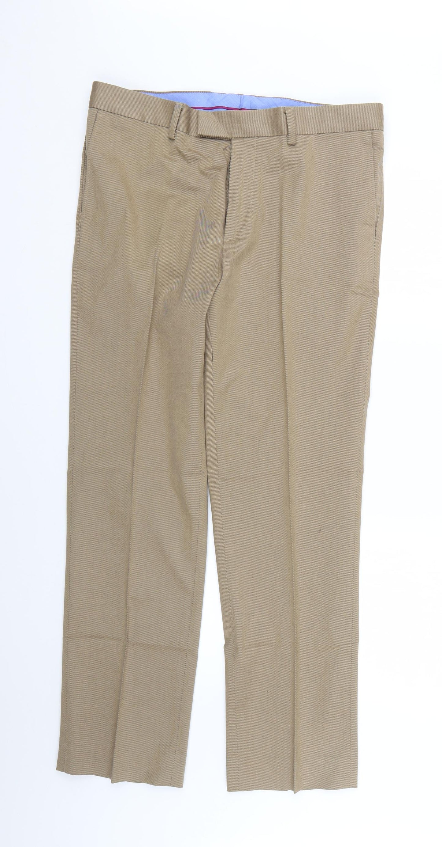 Charles Tyrwhitt Mens Beige   Trousers  Size 34 L28 in