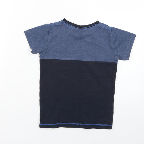 NEXT Boys Blue Geometric  Basic T-Shirt Size 2 Years