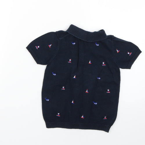 NEXT Boys Blue Geometric  Basic Polo Size 2 Years