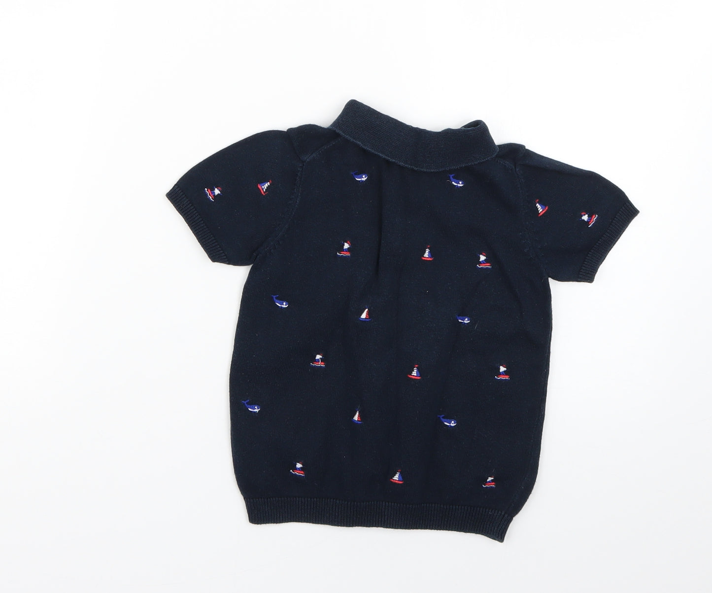 NEXT Boys Blue Geometric  Basic Polo Size 2 Years