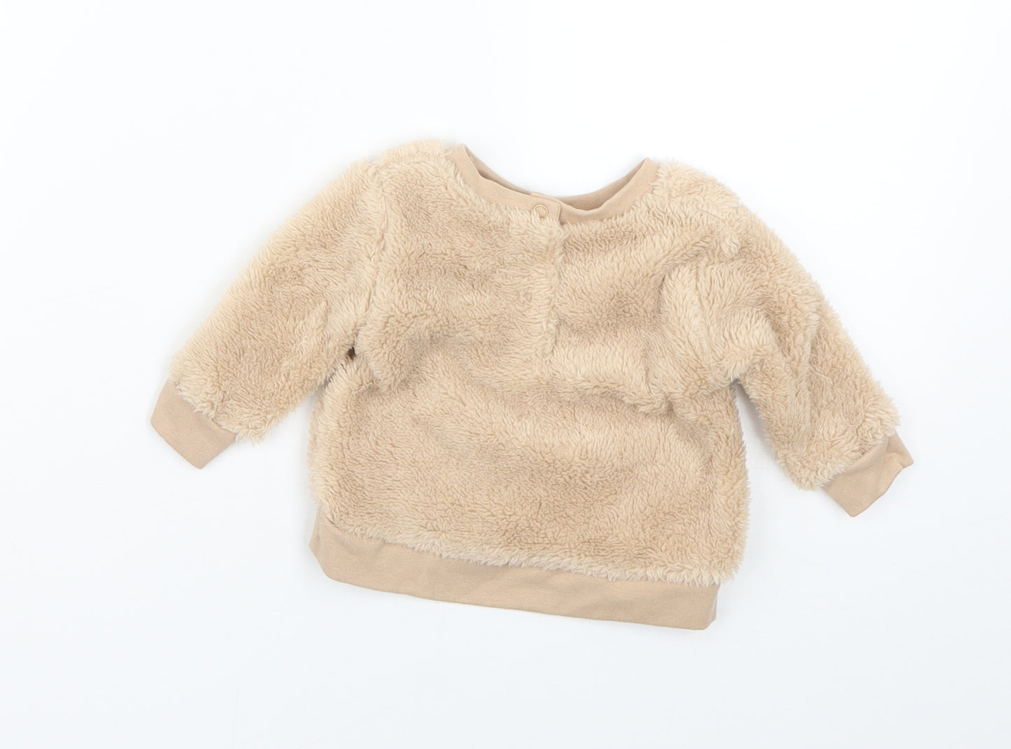 Jack & Lily Baby Beige Geometric  Pullover Jumper Size 0-3 Months