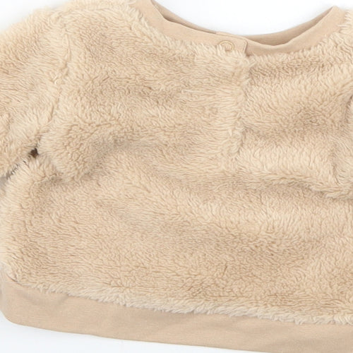 Jack & Lily Baby Beige Geometric  Pullover Jumper Size 0-3 Months