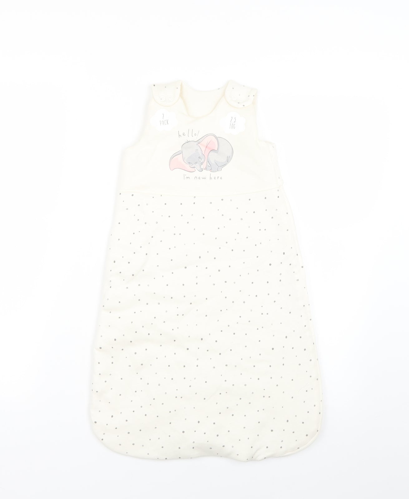 George Baby Beige Polka Dot  Basic Coat Snowsuit Size 3-6 Months