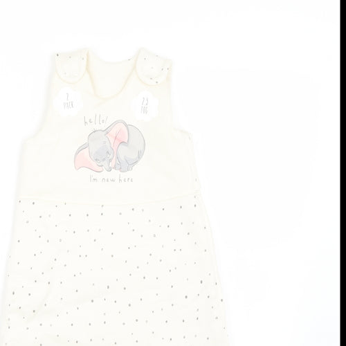 George Baby Beige Polka Dot  Basic Coat Snowsuit Size 3-6 Months