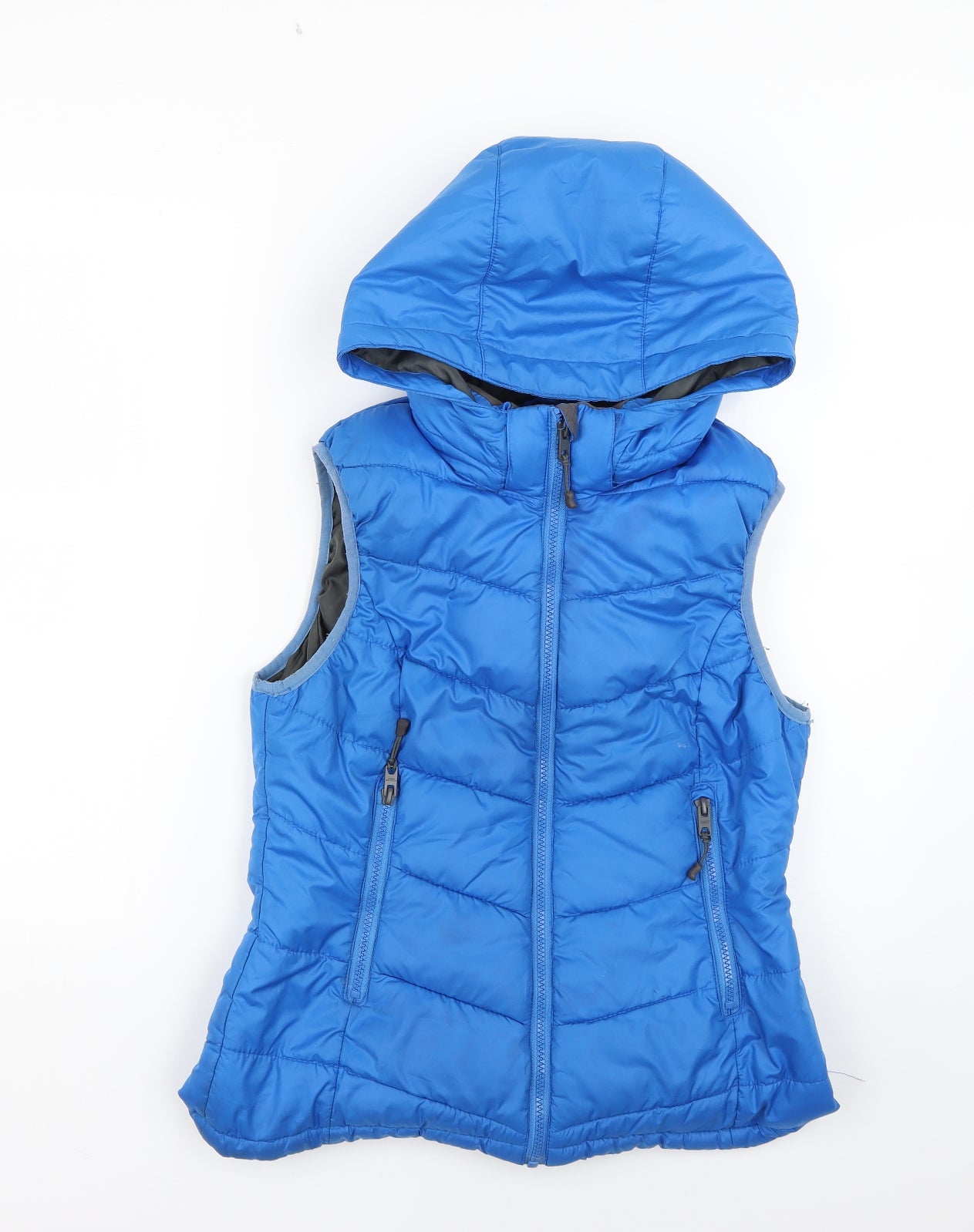 H&M Womens Blue   Gilet Coat Size S