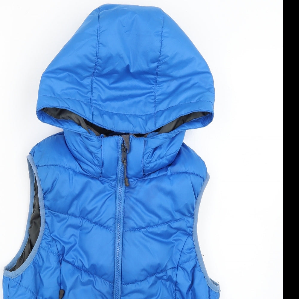 H&M Womens Blue   Gilet Coat Size S