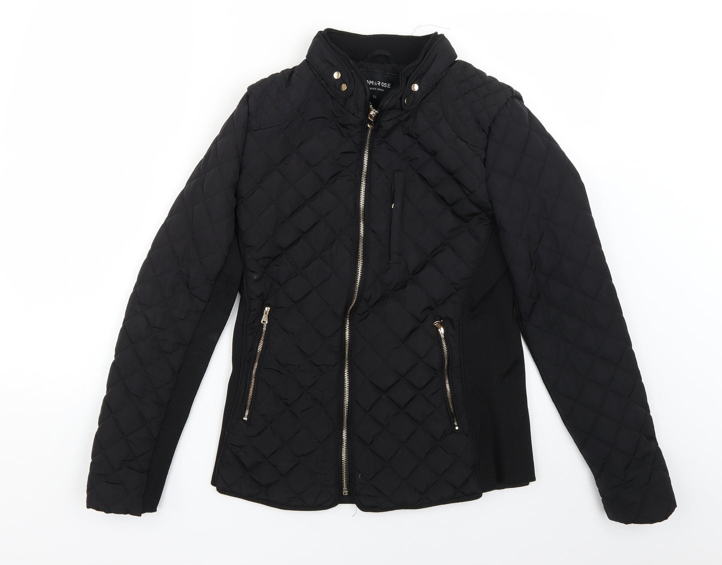 tom&rose Womens Black   Rain Coat Coat Size XL