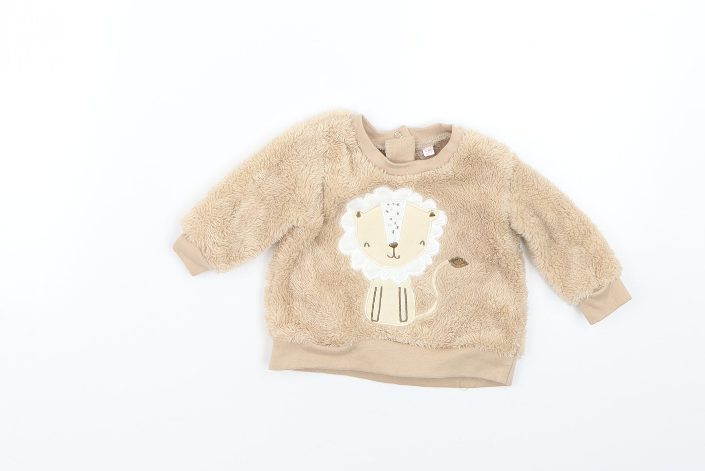 Jack & Lily Baby Beige Geometric  Pullover Jumper Size 0-3 Months