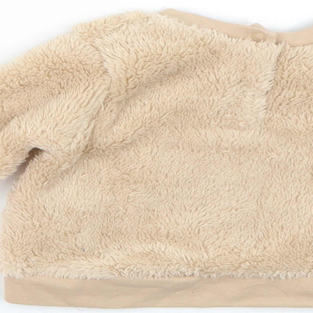 Jack & Lily Baby Beige Geometric  Pullover Jumper Size 0-3 Months