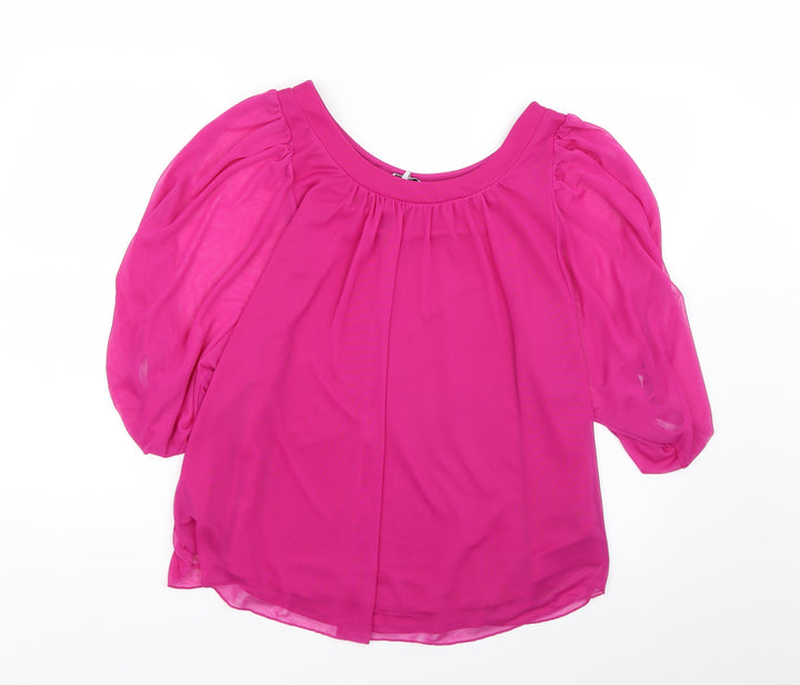New Look Womens Purple Basic Blouse Size 12