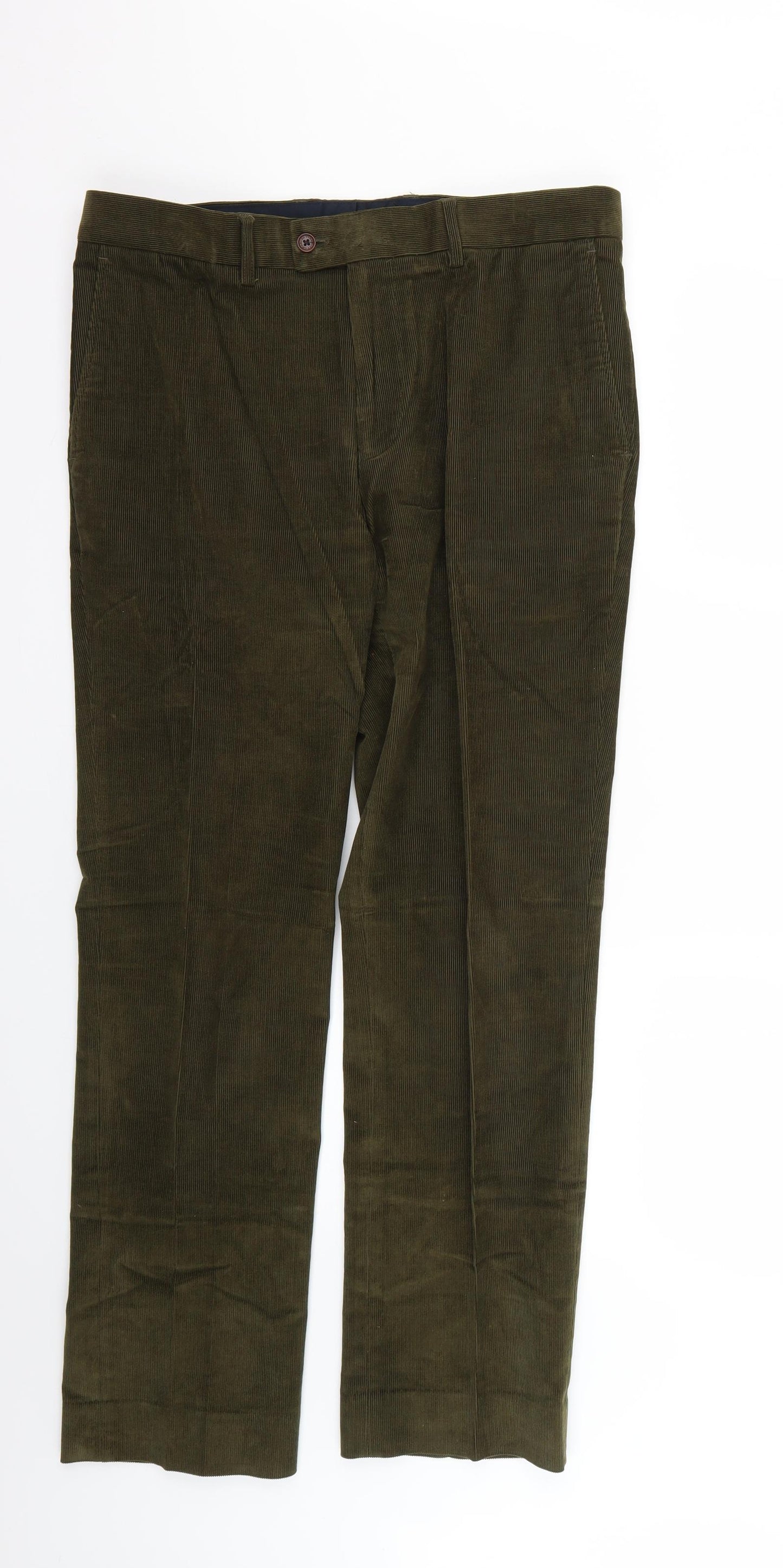 Charles Tyrwhitt Mens Green   Straight Jeans Size 34 L28 in