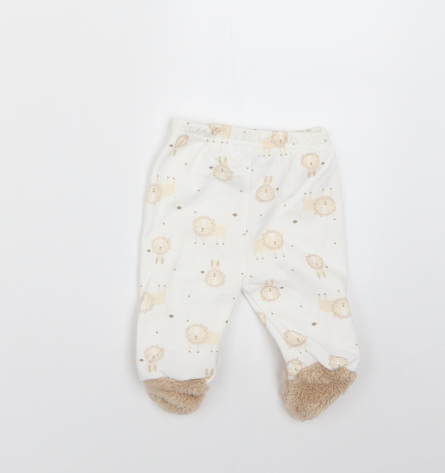 lily&jack Baby Beige Geometric  Sweatpants Leggings Size 0-3 Months