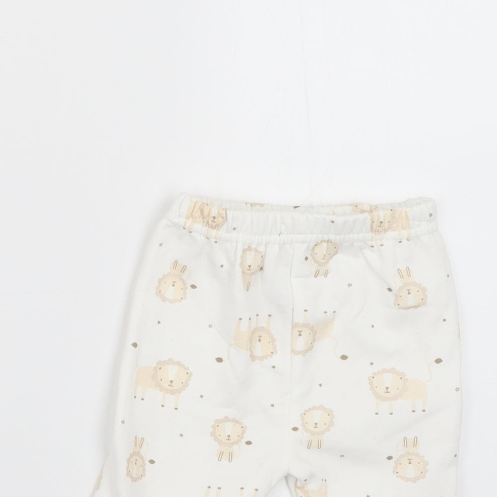 lily&jack Baby Beige Geometric  Sweatpants Leggings Size 0-3 Months