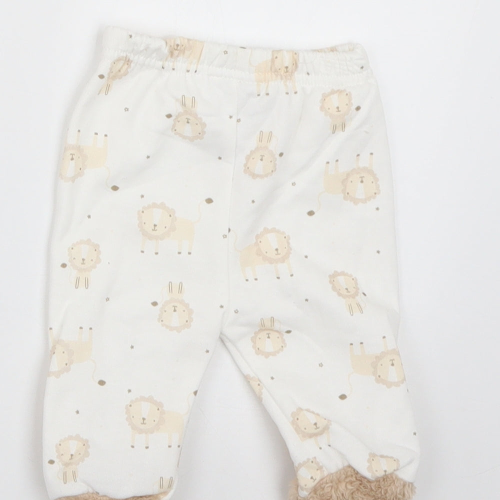 lily&jack Baby Beige Geometric  Sweatpants Leggings Size 0-3 Months