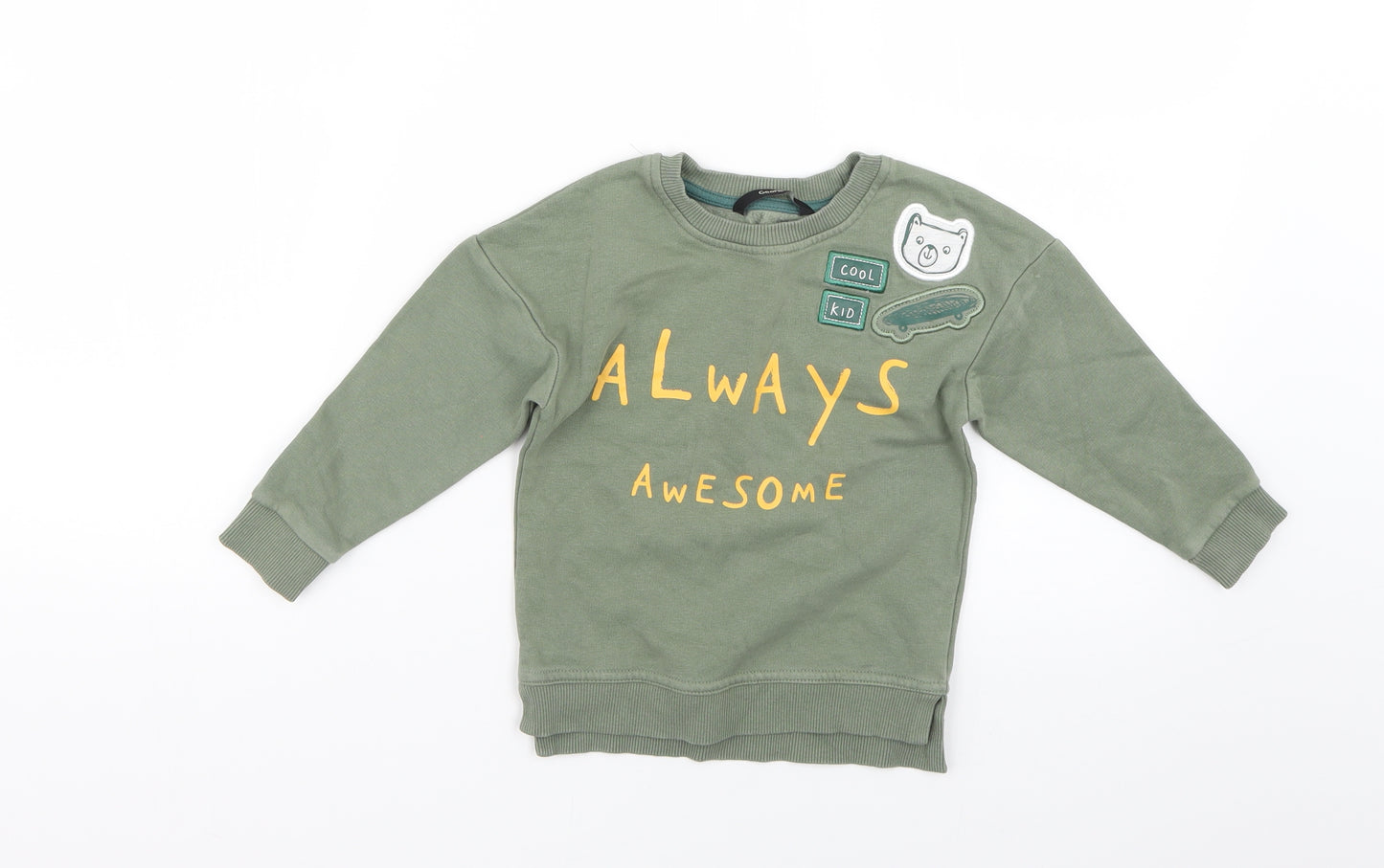 George  Green Geometric  Pullover Jumper Size 24 Months