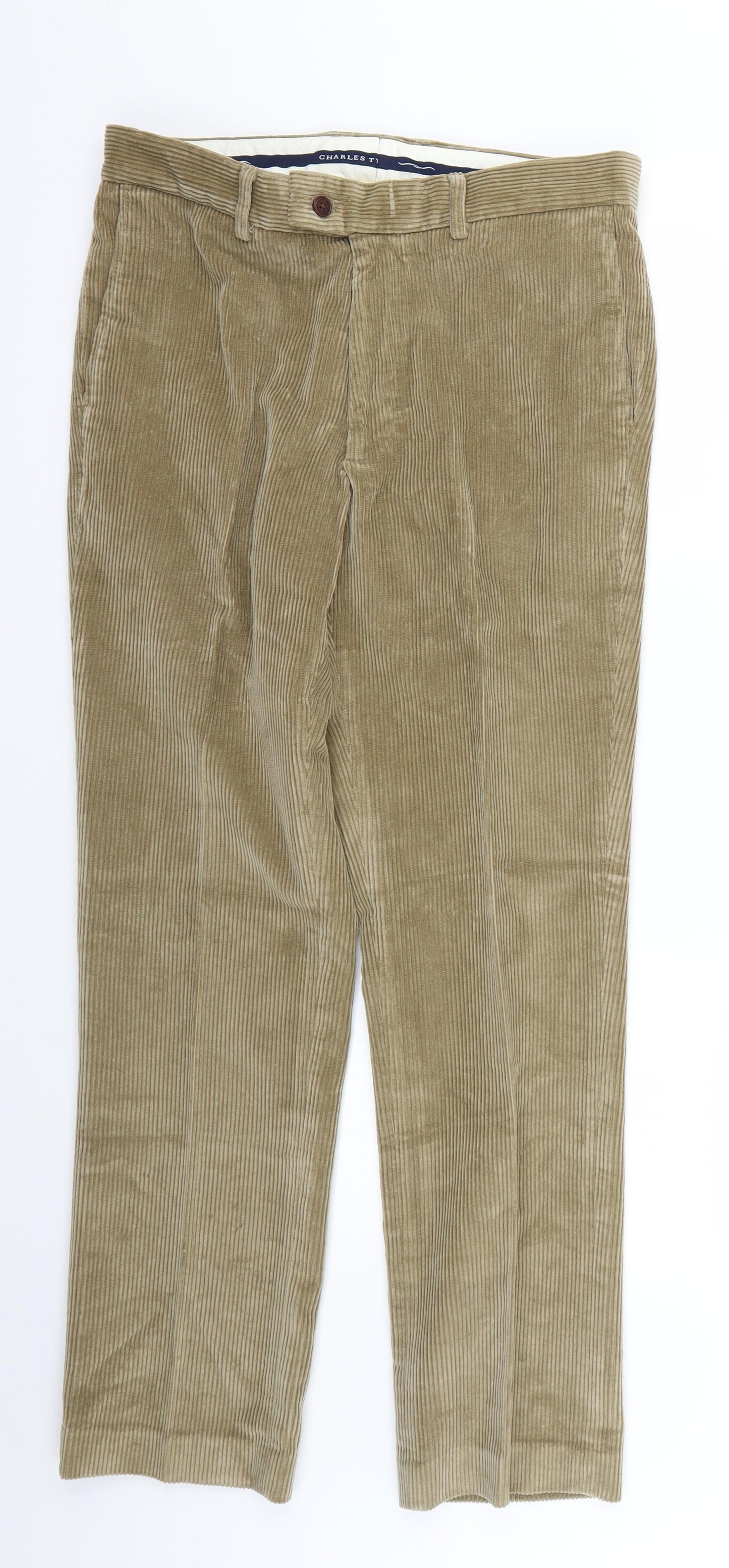 Charles Tyrwhitt Mens Beige   Straight Jeans Size 32 L25 in