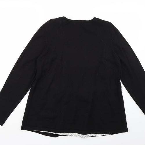 TRUE Womens Black   Pullover Jumper Size 18