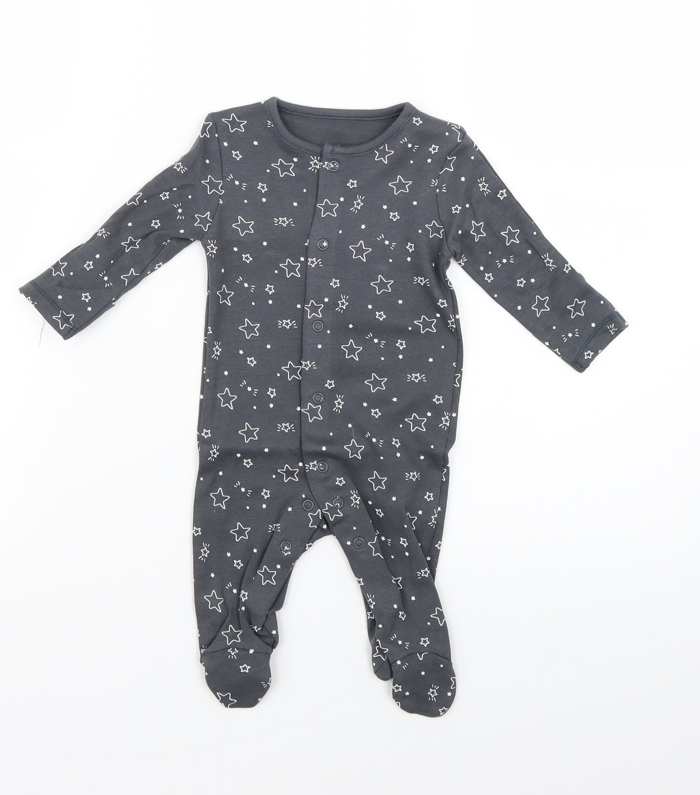 Matalan Baby Grey Geometric  Babygrow One-Piece Size Newborn