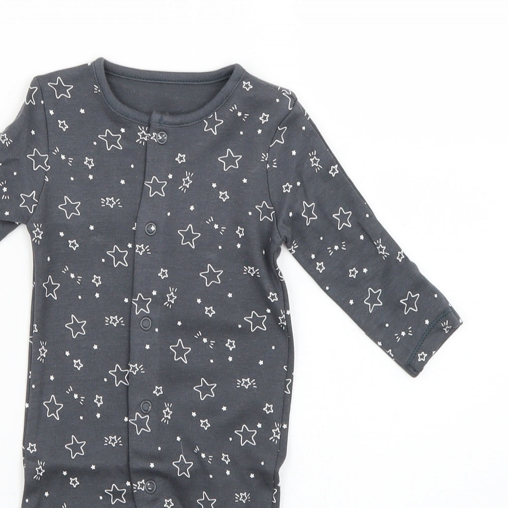 Matalan Baby Grey Geometric  Babygrow One-Piece Size Newborn