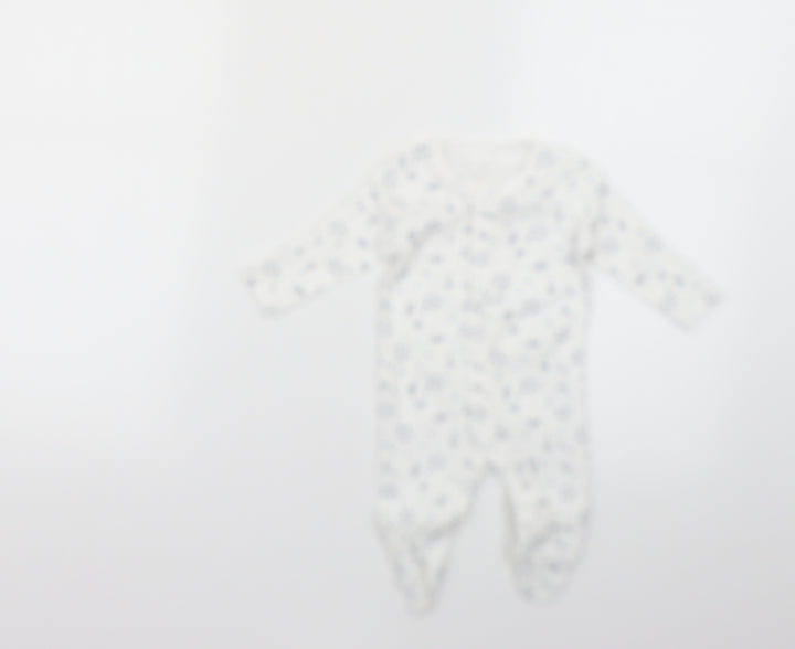 Matalan Baby White Geometric  Babygrow One-Piece Size Newborn