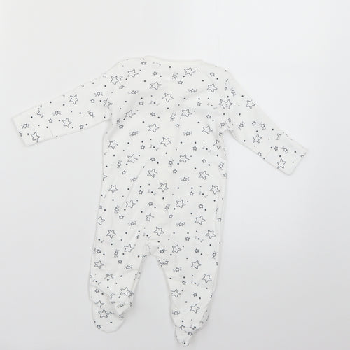 Matalan Baby White Geometric  Babygrow One-Piece Size Newborn