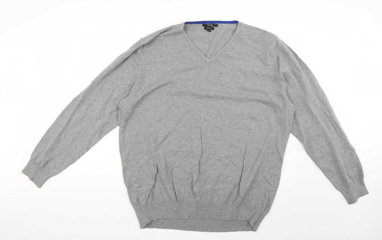 George Mens Grey   Pullover Jumper Size 2XL