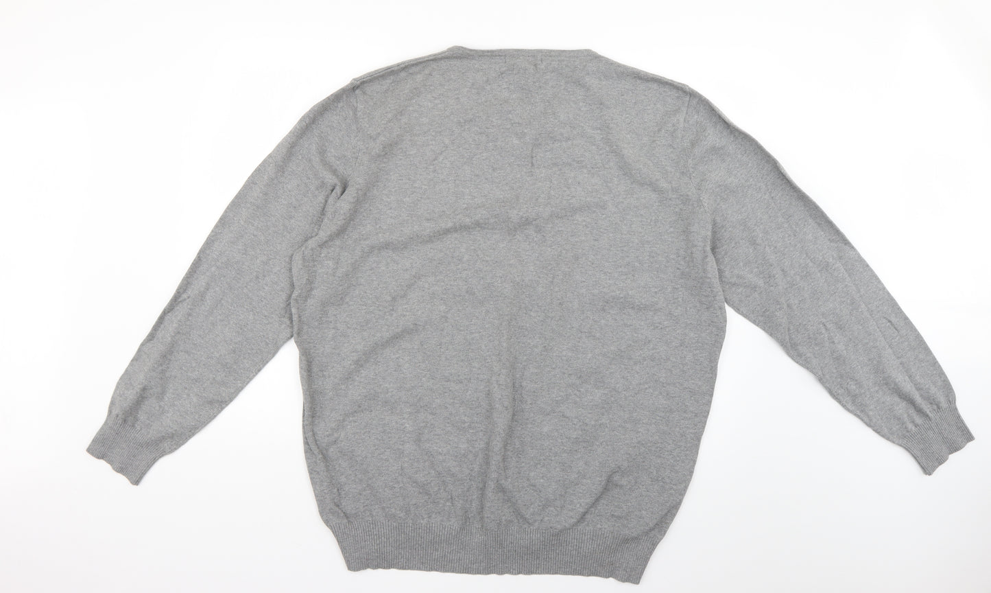 George Mens Grey   Pullover Jumper Size 2XL