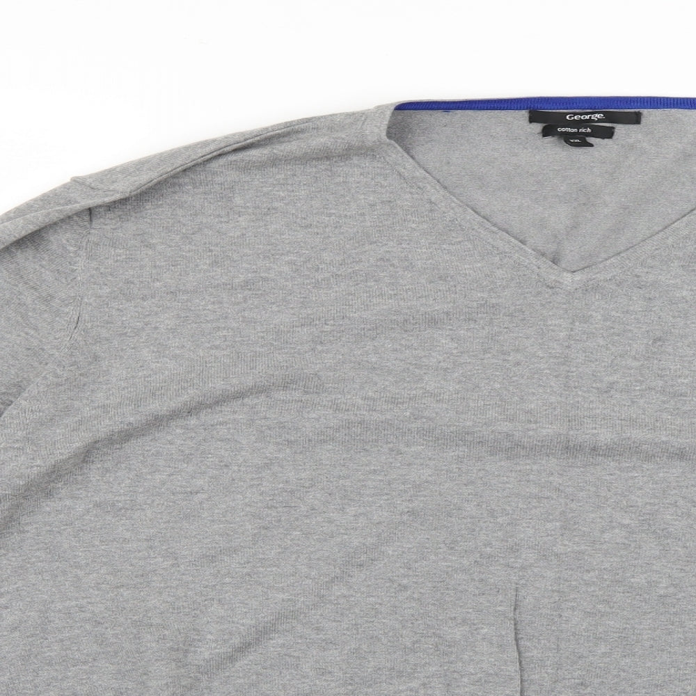 George Mens Grey   Pullover Jumper Size 2XL