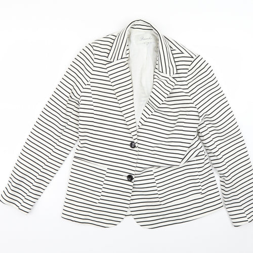 Peacocks Womens Multicoloured Striped  Jacket Blazer Size 12