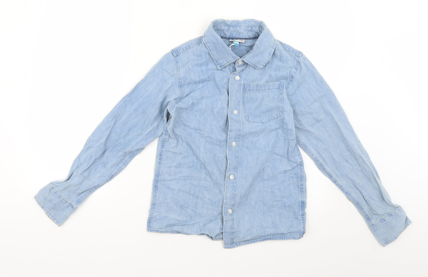 Hullabaloo Boys Blue   Basic Button-Up Size 11-12 Years