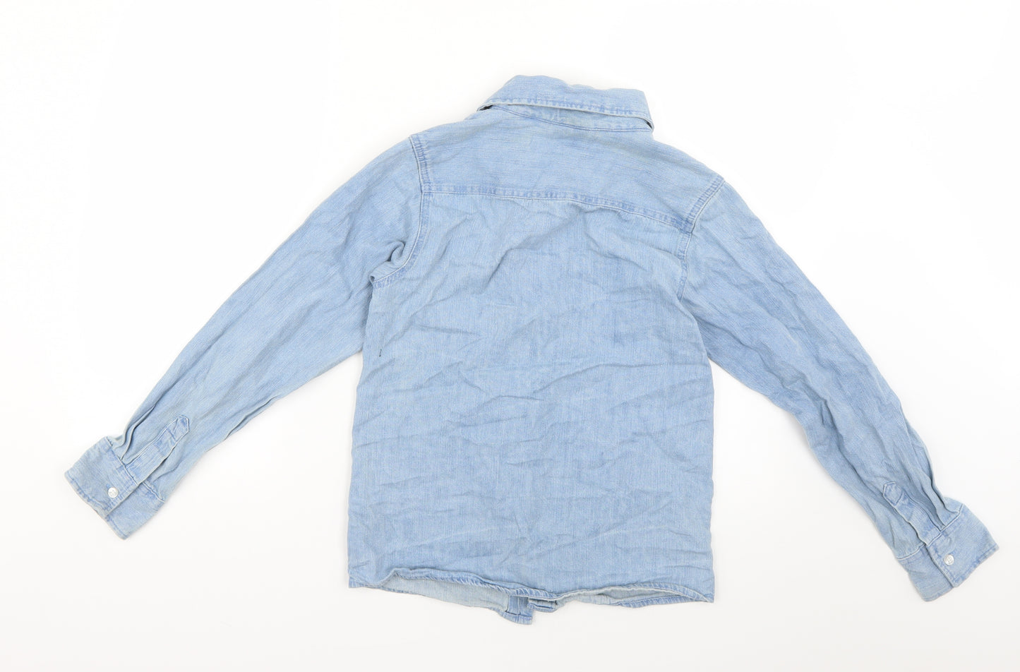 Hullabaloo Boys Blue   Basic Button-Up Size 11-12 Years