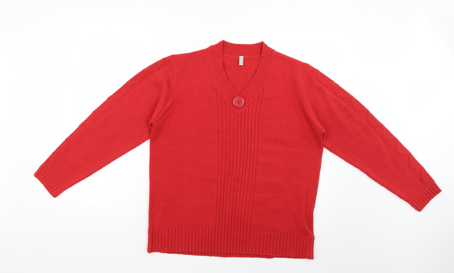 Preworn Womens Red   Pullover Jumper Size 16
