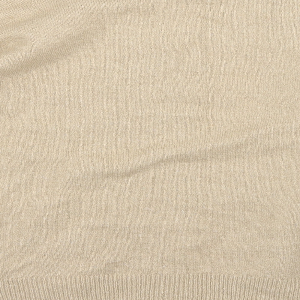 Nutmeg Womens Beige   Cardigan Jumper Size 16