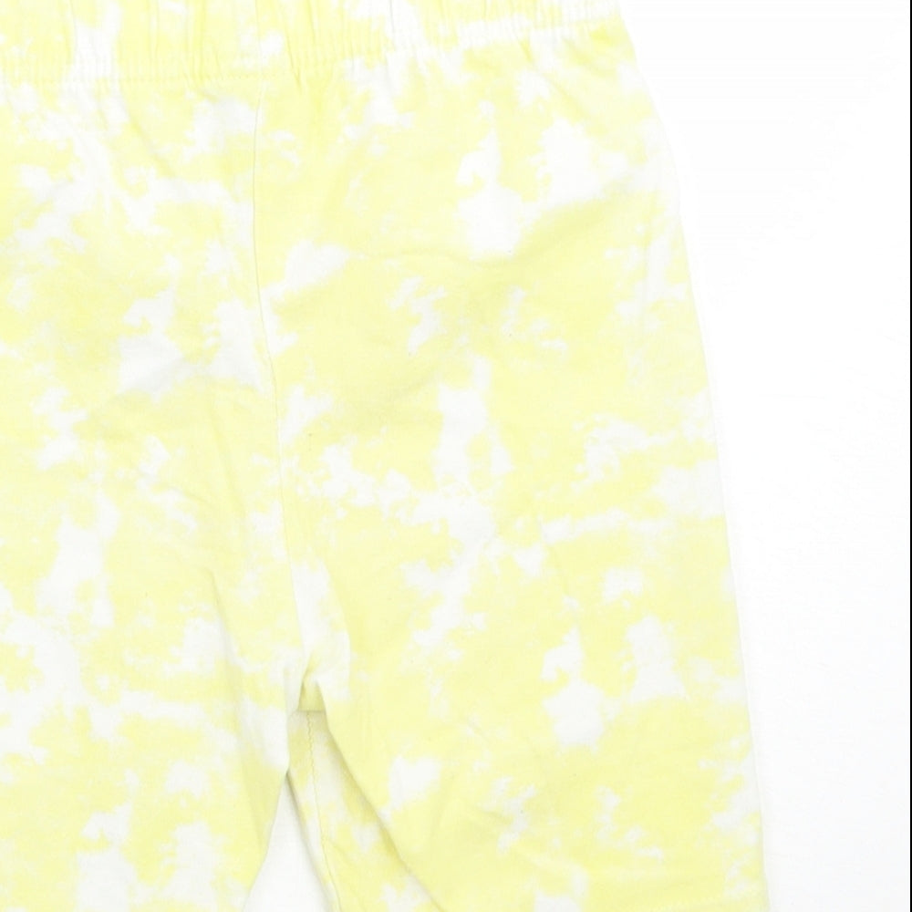 TU Girls Yellow   Sweat Shorts Size 6 Years