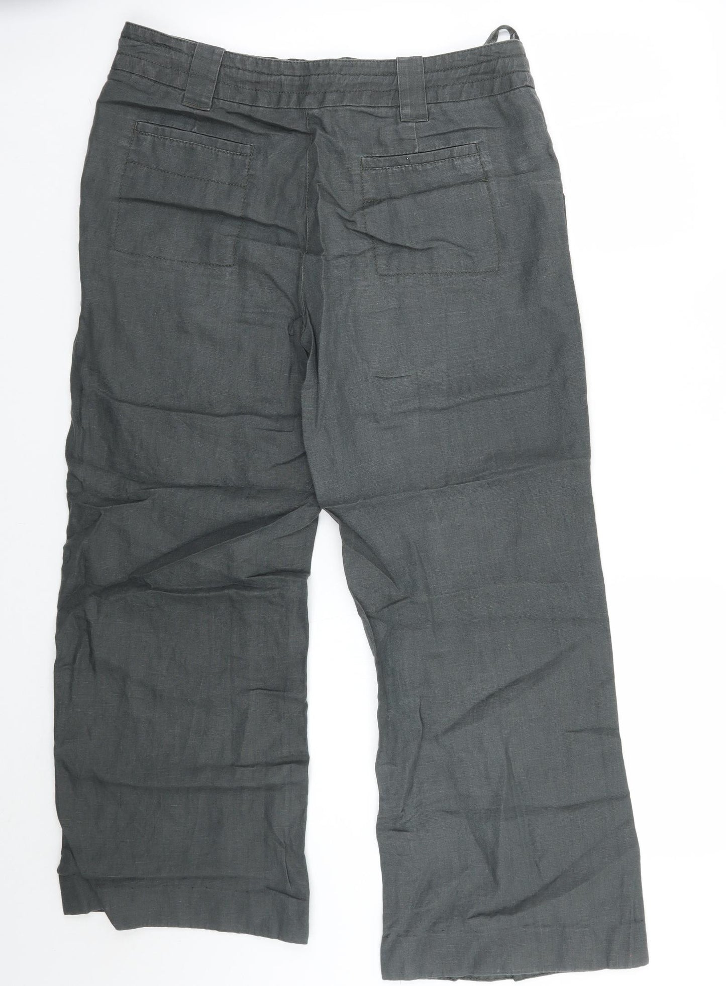 Monsoon Womens Grey   Trousers  Size 12 L27 in