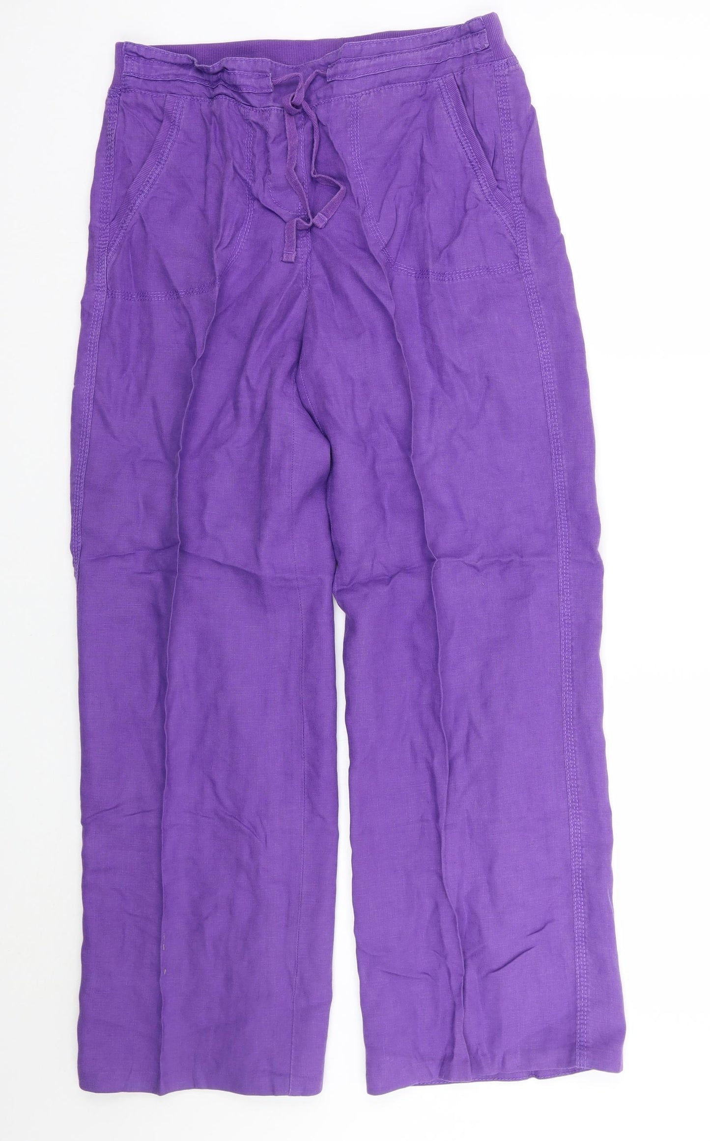 Marks and Spencer Womens Purple   Trousers  Size 10 L29 in