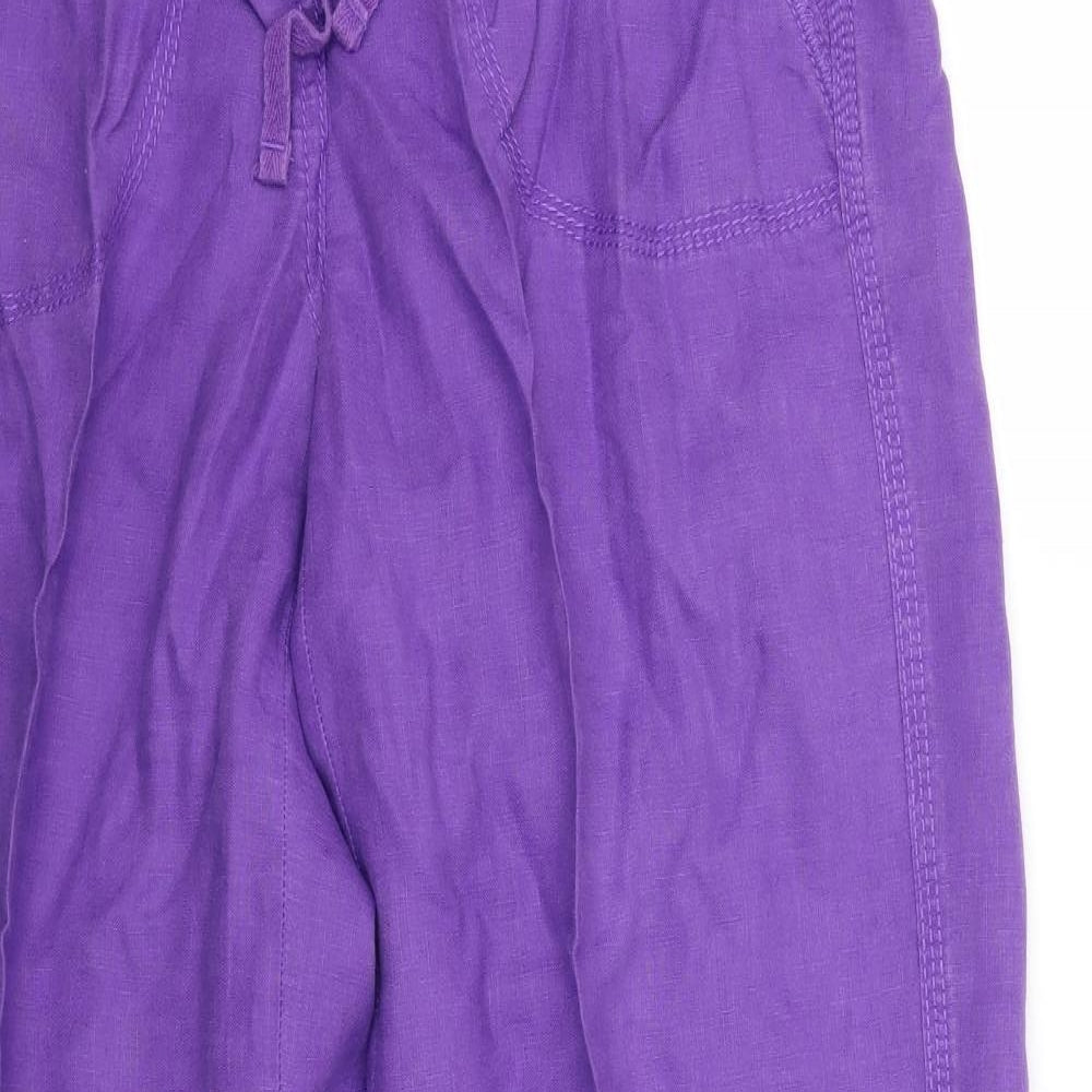Marks and Spencer Womens Purple   Trousers  Size 10 L29 in
