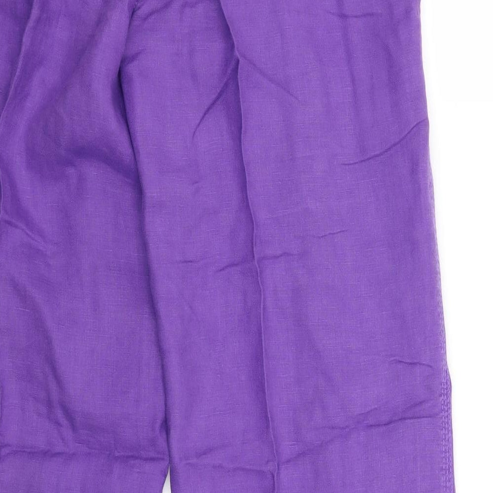 Marks and Spencer Womens Purple   Trousers  Size 10 L29 in