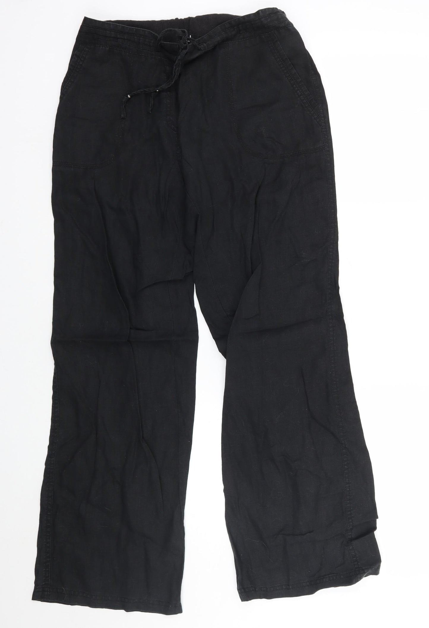 Marks and Spencer Womens Black   Trousers  Size 12 L29 in