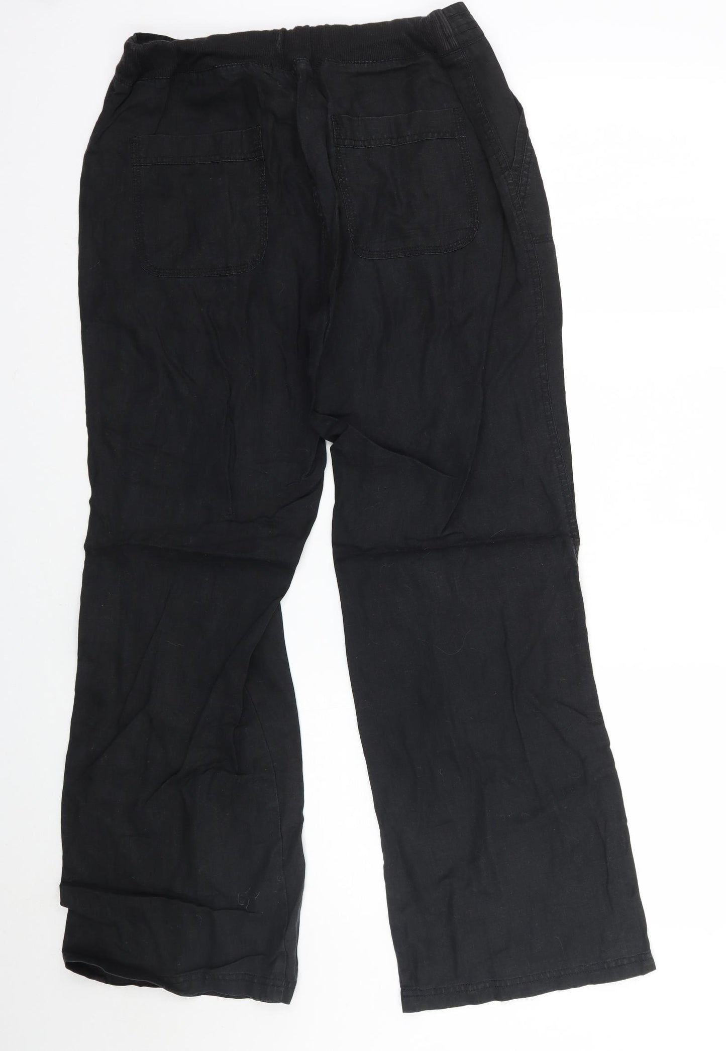 Marks and Spencer Womens Black   Trousers  Size 12 L29 in
