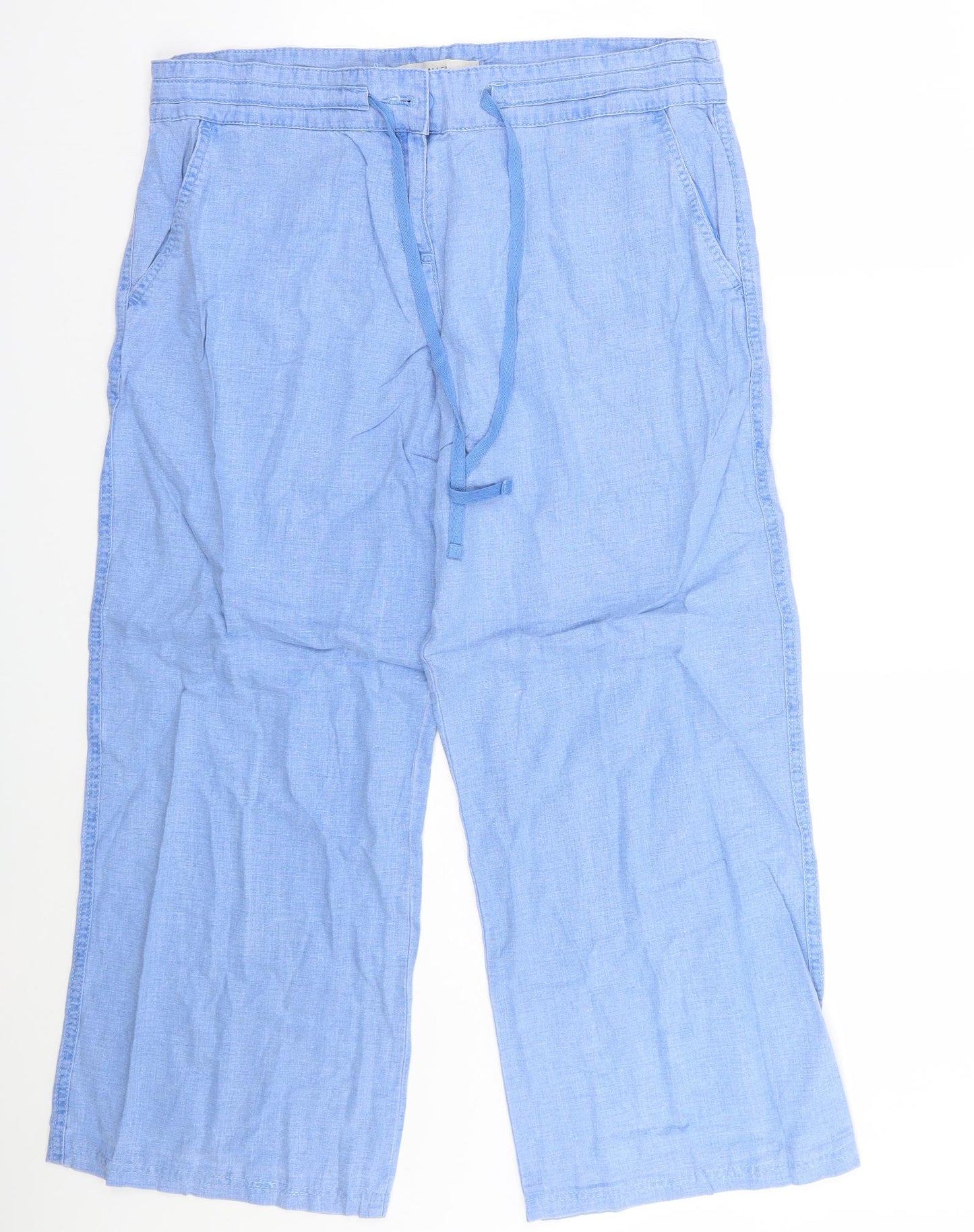 NEXT Womens Blue   Trousers  Size 16 L27 in