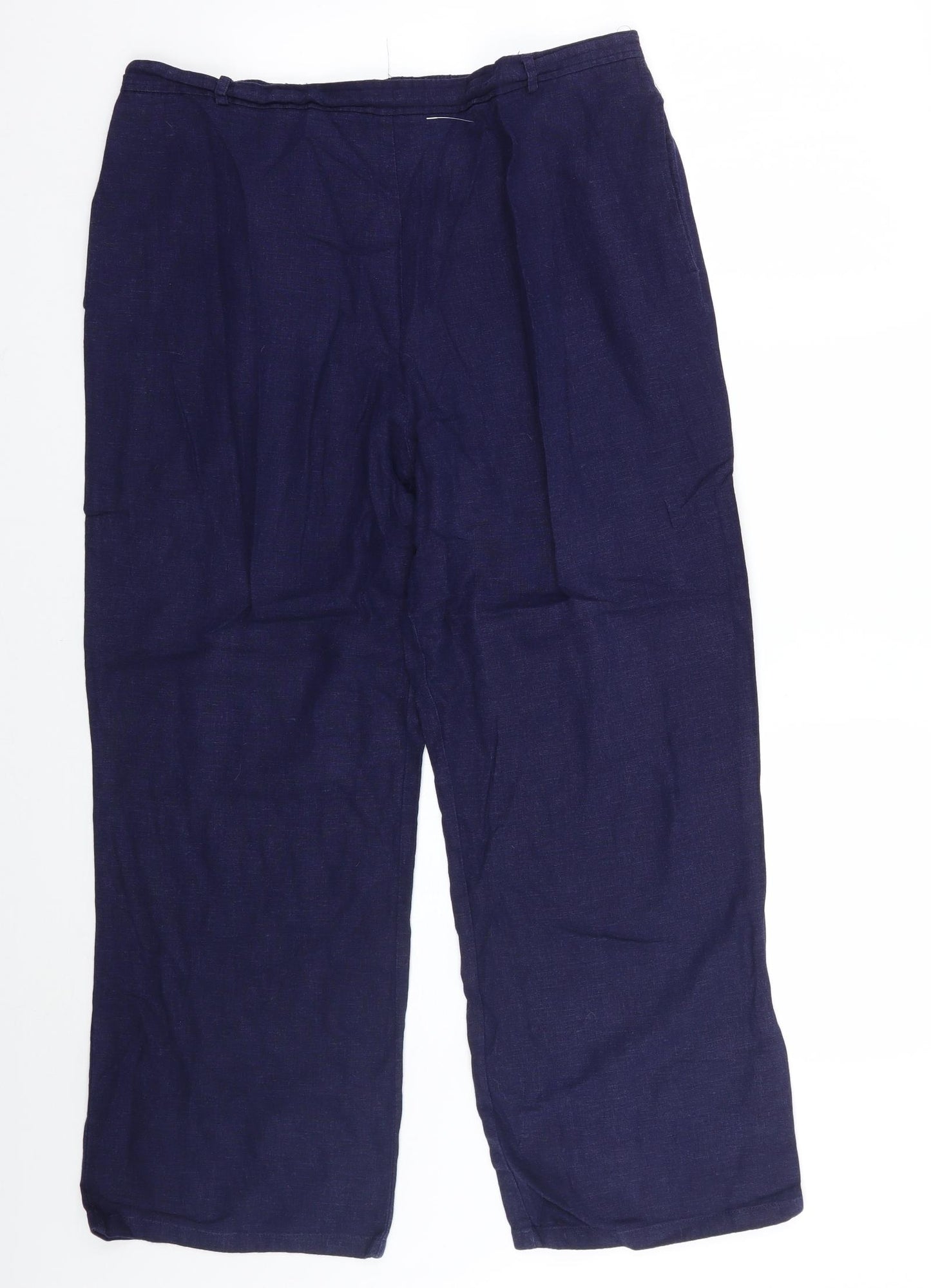 Marks and Spencer Womens Blue   Trousers  Size 16 L25 in