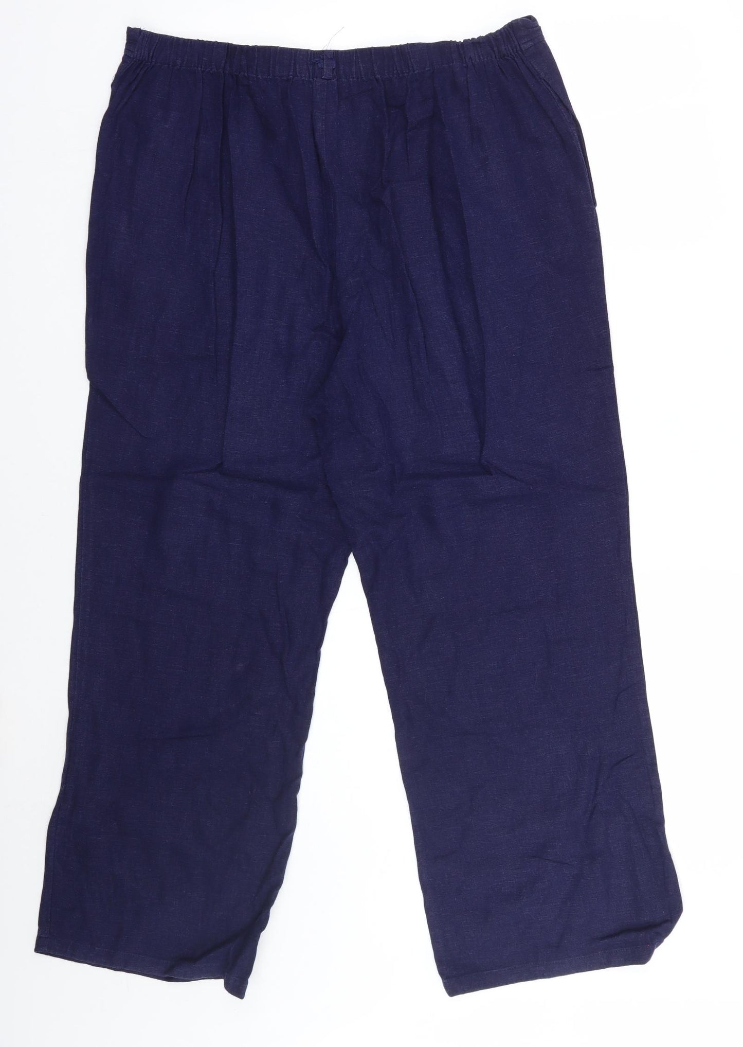 Marks and Spencer Womens Blue   Trousers  Size 16 L25 in