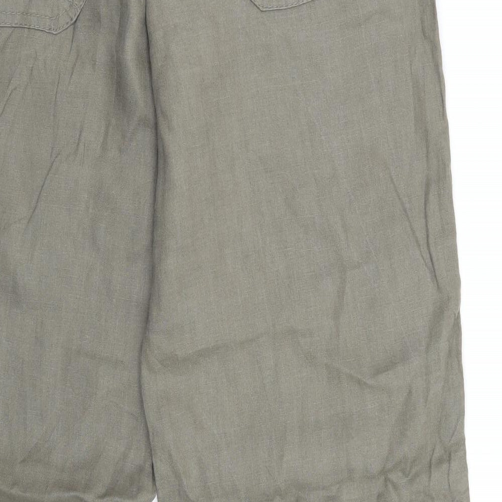Denim & Co. Womens Green   Trousers  Size 10 L30 in