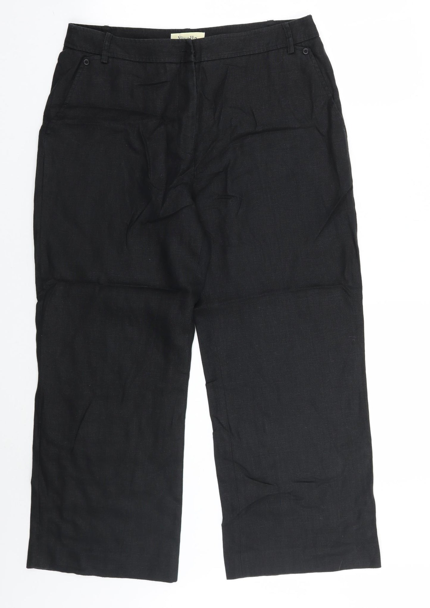Viyella Womens Black   Trousers  Size 12 L26 in