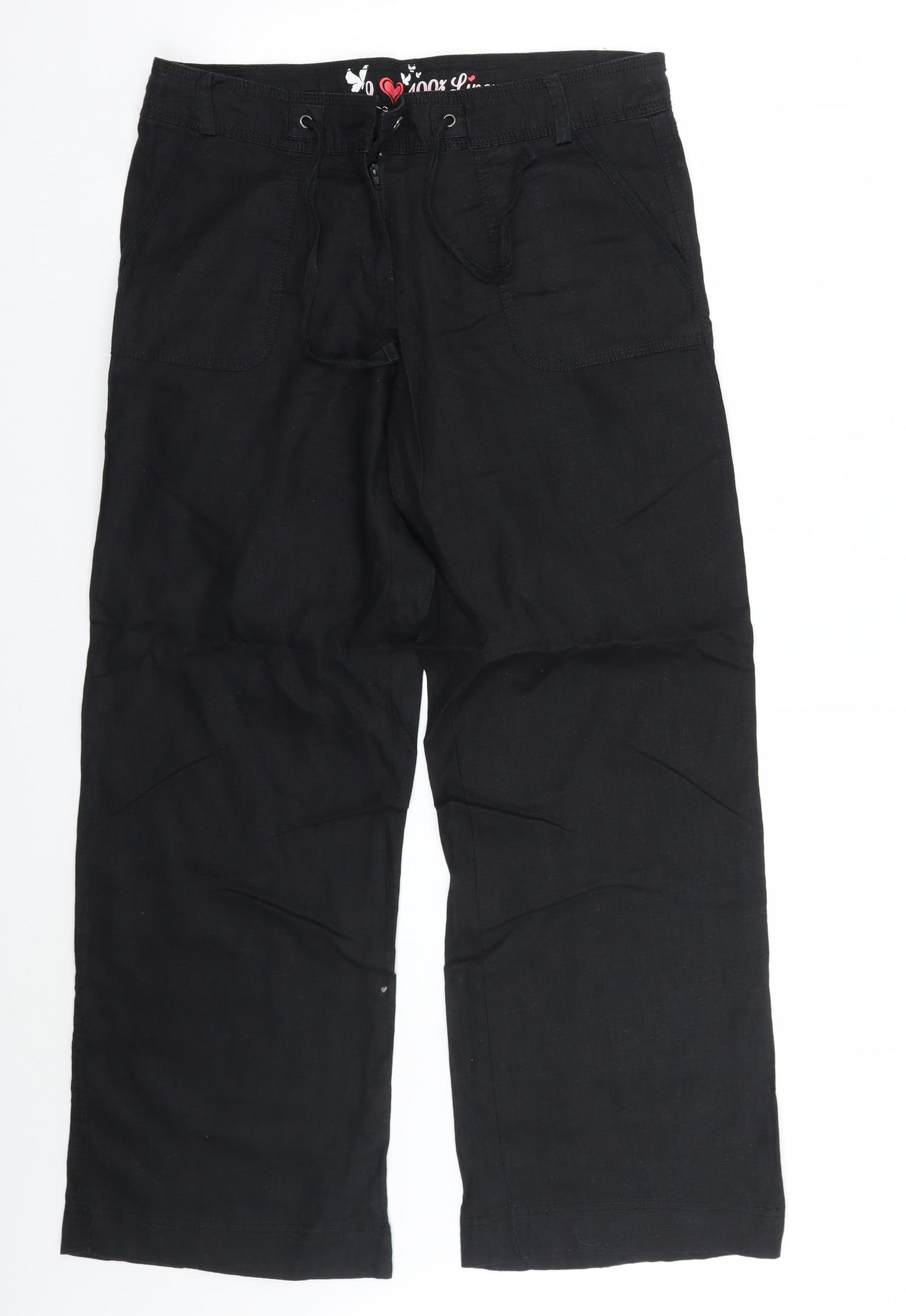 Primark Womens Black   Trousers  Size 12 L29 in
