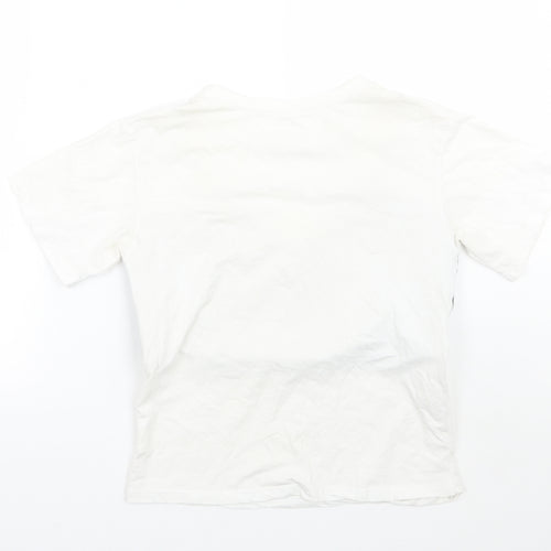Dear is only Womens White   Basic T-Shirt Size S