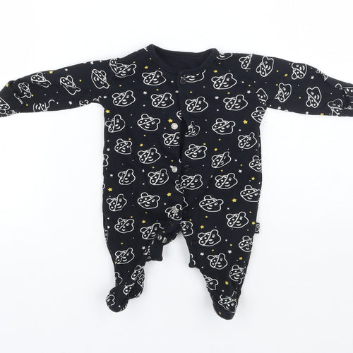 George Baby Black Geometric  Babygrow One-Piece Size Newborn  - children in need