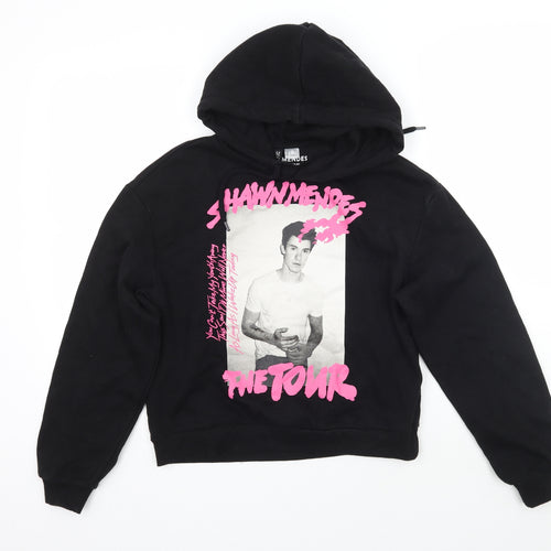 H&M Womens Black   Pullover Hoodie Size S