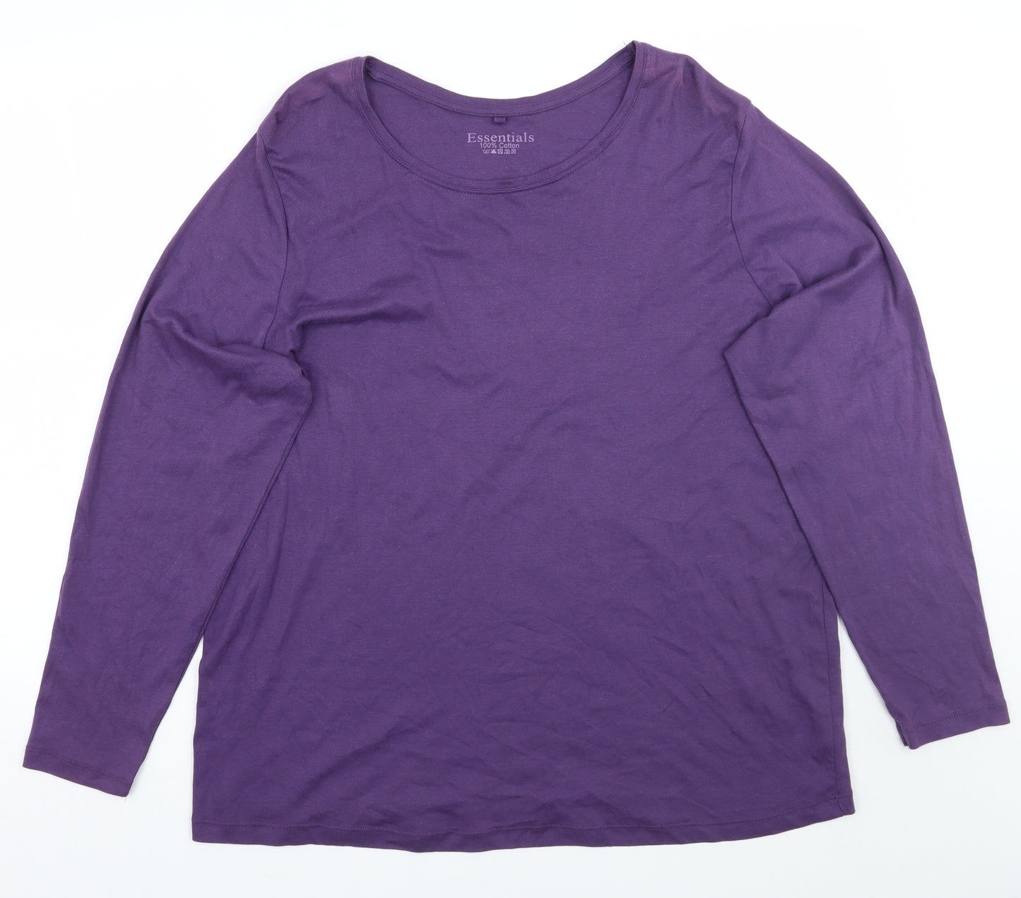 Evans Womens Purple   Basic T-Shirt Size 22